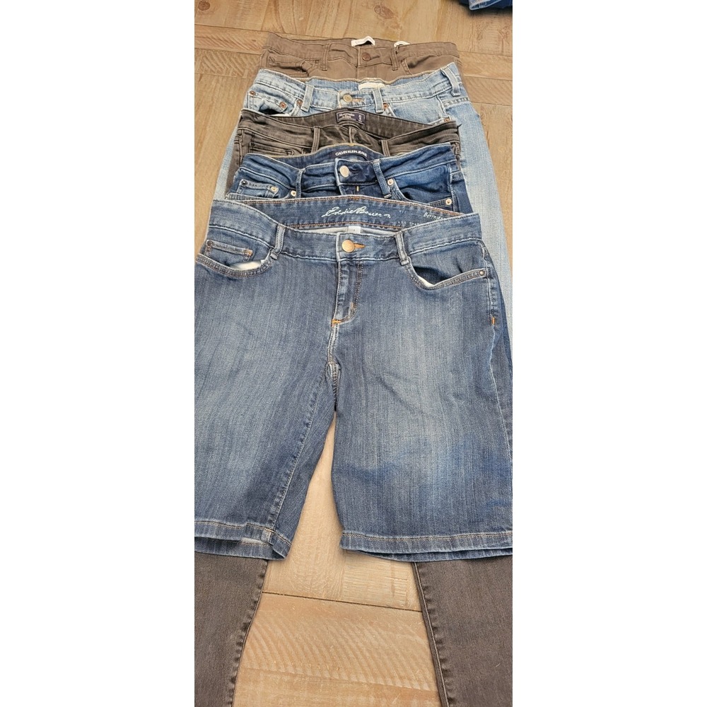 5 Bundle Lot Klein Abercrombie Fitch Levi Jessica Simpson Jeans Womens Size 4